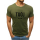 Vyriški chaki marškinėliai TUOJ (juodas) JS/712005 - Marškinėliai Vyriški chaki marškinėliai TUOJ (juodas) JS/712005