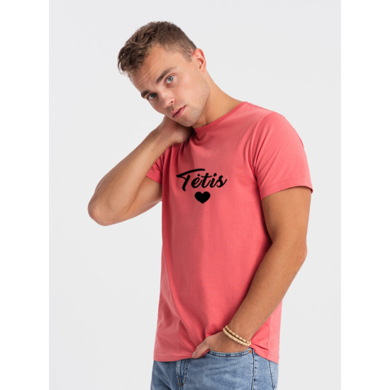Men's peach T-shirt Dad (black) PK1468 - T-shirt Men's peach T-shirt Dad (black) PK1468
