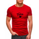 Men's red T-shirt Dad (black) PK1468 - T-shirt Men's red T-shirt Dad (black) PK1468