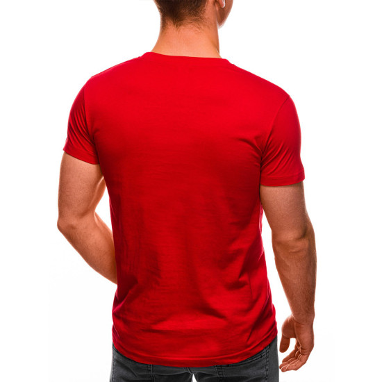Men's red T-shirt Dad (black) PK1468 - T-shirt Men's red T-shirt Dad (black) PK1468