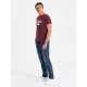 Men's Bordeaux T-shirt Dad (white) PK1468 - Notes for men Men's Bordeaux T-shirt Dad (white) PK1468