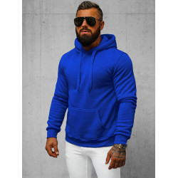 Blue men's hooded jumper Buvoli