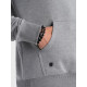 Grey men's hooded jumper Vytis B979 - Men's Sweaters| Sweaters online Grey men's hooded jumper Vytis B979