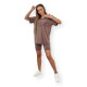 Moteriškas rudas komplektas Korina