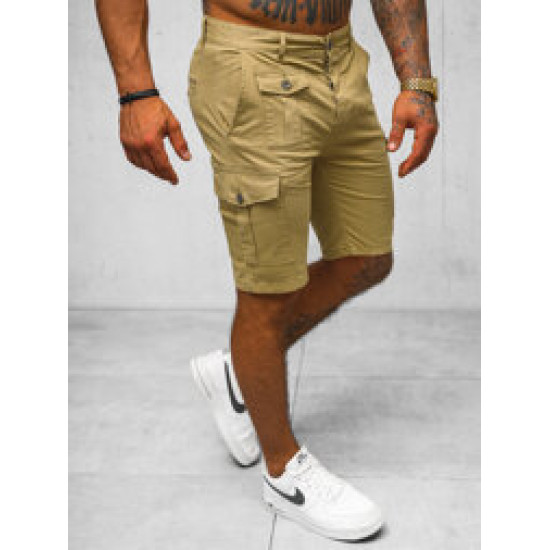 Vyriški rusvi chinos šortai Kolin NB/MP0188K - Šortai | Bridžai Vyriški rusvi chinos šortai Kolin NB/MP0188K