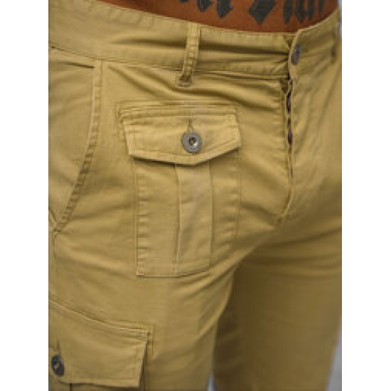 Vyriški rusvi chinos šortai Kolin NB/MP0188K - Šortai | Bridžai Vyriški rusvi chinos šortai Kolin NB/MP0188K