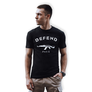 Мужские черные футболки Defend