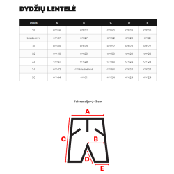 Vyriški pilki chinos šortai Kolin