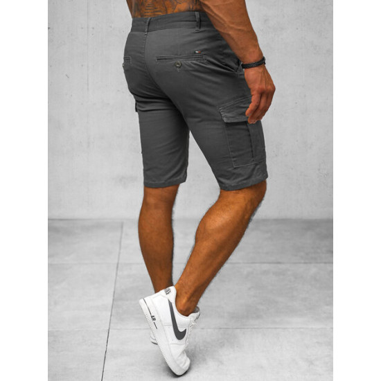 Vyriški pilki chinos šortai Kolin NB/MP0188GS - Šortai | Bridžai Vyriški pilki chinos šortai Kolin NB/MP0188GS