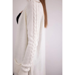 Moteriškas baltas megztinis Ters