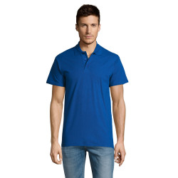 Vyriški ryškiai mėlyni polo marškinėliai Summer