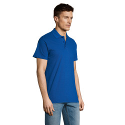 Vyriški ryškiai mėlyni polo marškinėliai Summer