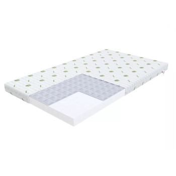 Детский поролоновый матрас с поверхностью из алоэ вера BABY CARE 70X140