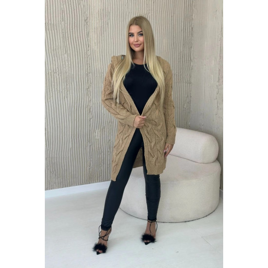 Women's brown cardigan Elin 29996