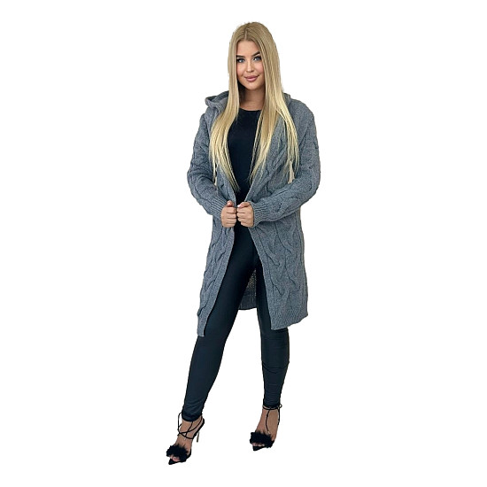 Women's dark grey sweater Elin 30002