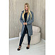Women's dark grey sweater Elin 30002