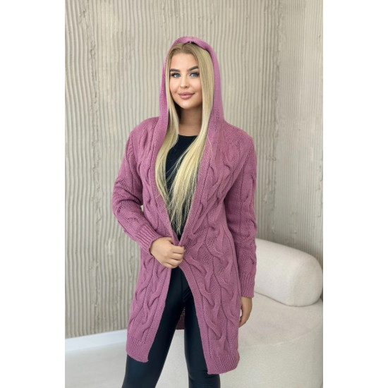 Women's dark pink cardigan Elin 29998