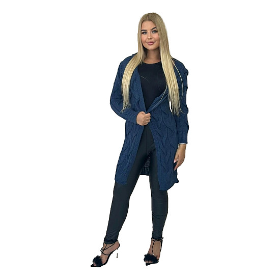 Women's navy blue cardigan Elin 29995