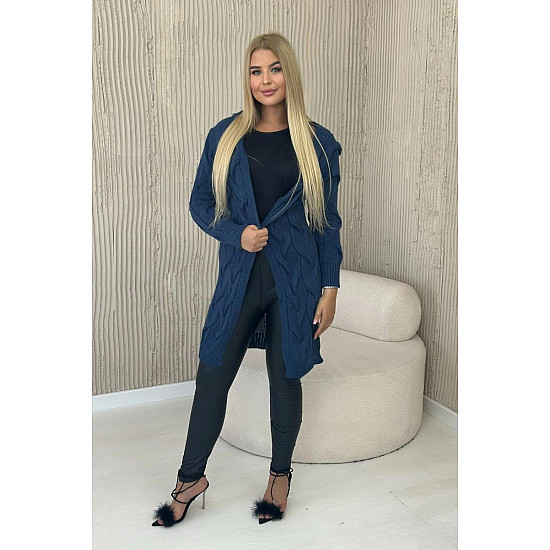 Women's navy blue cardigan Elin 29995