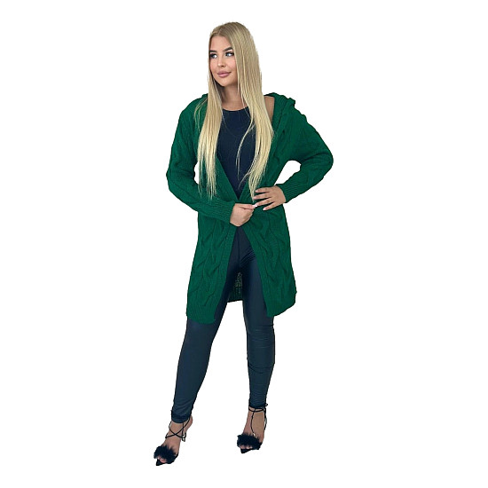 Women's green cardigan Elin 29988