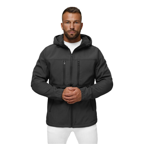 Vyriška striukė juoda Nikal JS/27B6525/5 - Vyriškos Striukės ir Paltai Vyriška striukė juoda Nikal JS/27B6525/5