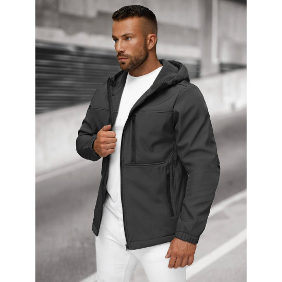 Vyriška striukė juoda Nikal JS/27B6525/5 - Vyriškos Striukės ir Paltai Vyriška striukė juoda Nikal JS/27B6525/5