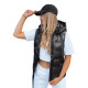 Quilted black waistcoat for women WISE TY3781 - For women Quilted black waistcoat for women WISE TY3781