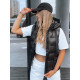 Quilted black waistcoat for women WISE TY3781 - For women Quilted black waistcoat for women WISE TY3781