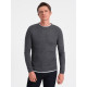 Men's dark grey sweater Finn V8 OM-SWSW-0103 - For men Men's dark grey sweater Finn V8 OM-SWSW-0103