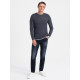 Men's navy blue Finn jumper V8 OM-SWSW-0103 - For men Men's navy blue Finn jumper V8 OM-SWSW-0103