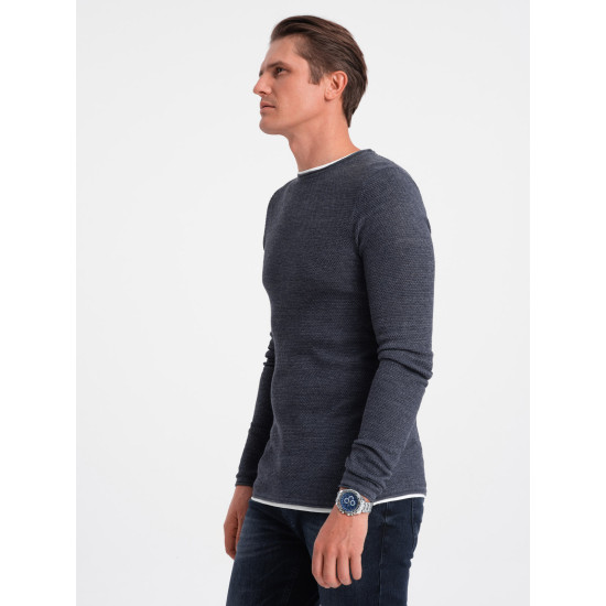 Men's navy blue Finn jumper V8 OM-SWSW-0103 - For men Men's navy blue Finn jumper V8 OM-SWSW-0103