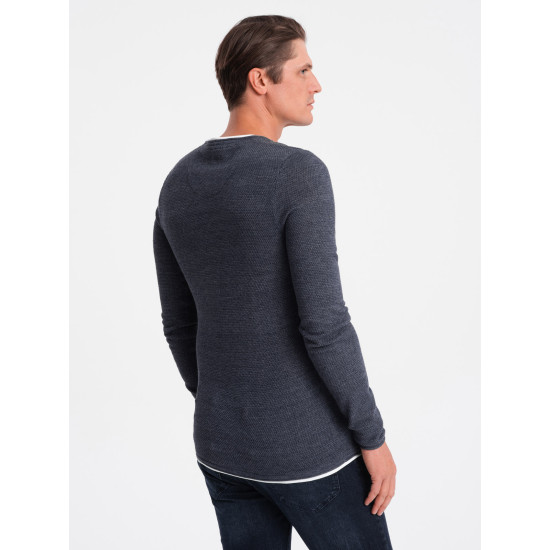 Men's navy blue Finn jumper V8 OM-SWSW-0103 - For men Men's navy blue Finn jumper V8 OM-SWSW-0103