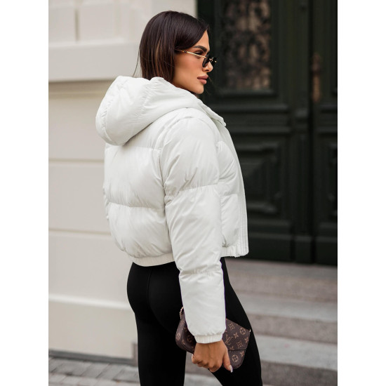 Balta žieminė moteriška striukė Jenner JS/5M3260/281 - Moterims Balta žieminė moteriška striukė Jenner JS/5M3260/281