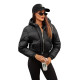 Juoda žieminė moteriška striukė Jenner JS/5M3260/392 - Moterims Juoda žieminė moteriška striukė Jenner JS/5M3260/392