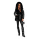 Black winter jacket for women Adel JS/11Z8090Z - For women Black winter jacket for women Adel JS/11Z8090Z
