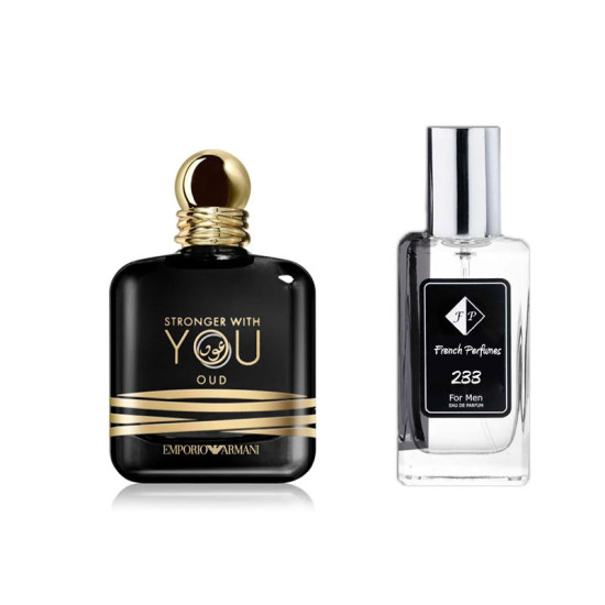 Nr233 kvepalai įkvėpti Giorgio Armani Stronger With You Oud (2022) 60 ml EDP FP233-60 French Perfumes