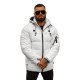 Men's white winter jacket Arte JS/57M7502/281 - Men's Jackets and Coats Men's white winter jacket Arte JS/57M7502/281
