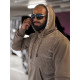Men's brown hooded jumper Carl O/3C505 - For men Men's brown hooded jumper Carl O/3C505