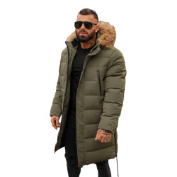 Vyriška chaki spalvos žieminė striukė Fred Vyriška chaki spalvos žieminė striukė Fred
