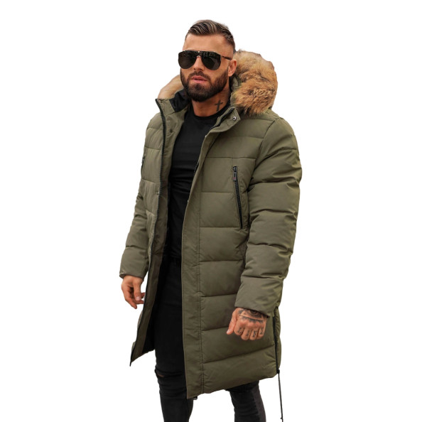 Miesten khaki talvitakki Fred JS/25M9803/136