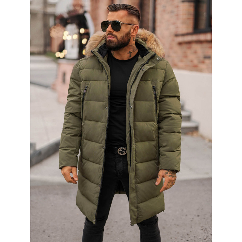Miesten khaki talvitakki Fred JS/25M9803/136
