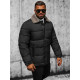 Men's black quilted jacket Andre JS/31M5010 - Men's Jackets and Coats Men's black quilted jacket Andre JS/31M5010