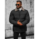 Men's black quilted jacket Andre JS/31M5010 - Men's Jackets and Coats Men's black quilted jacket Andre JS/31M5010