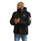 Men's black winter jacket Lorenzo JS/57M7503/392 - Men's Jackets and Coats Men's black winter jacket Lorenzo JS/57M7503/392