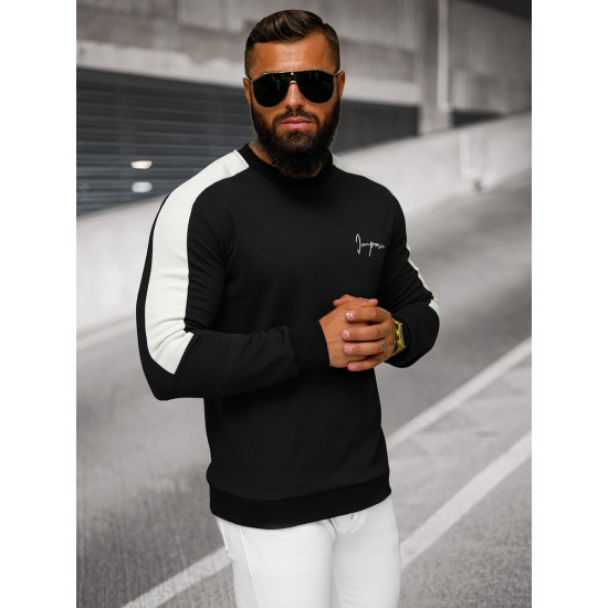 Men's black jumper Janper O/P2033Z - Men's Sweaters| Sweaters online Men's black jumper Janper O/P2033Z