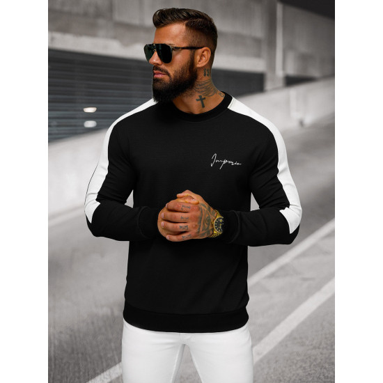 Men's black jumper Janper O/P2033Z - Men's Sweaters| Sweaters online Men's black jumper Janper O/P2033Z