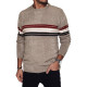 Men's brown jumper Fimol WX2282 - For men Men's brown jumper Fimol WX2282