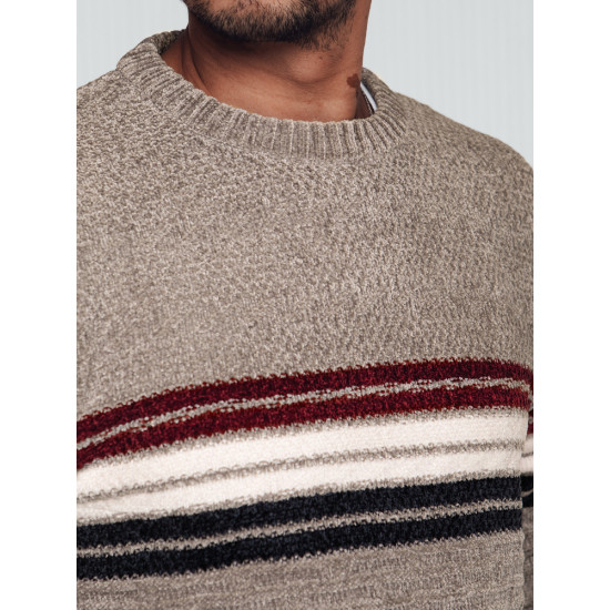 Men's brown jumper Fimol WX2282 - For men Men's brown jumper Fimol WX2282