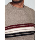 Men's brown jumper Fimol WX2282 - For men Men's brown jumper Fimol WX2282