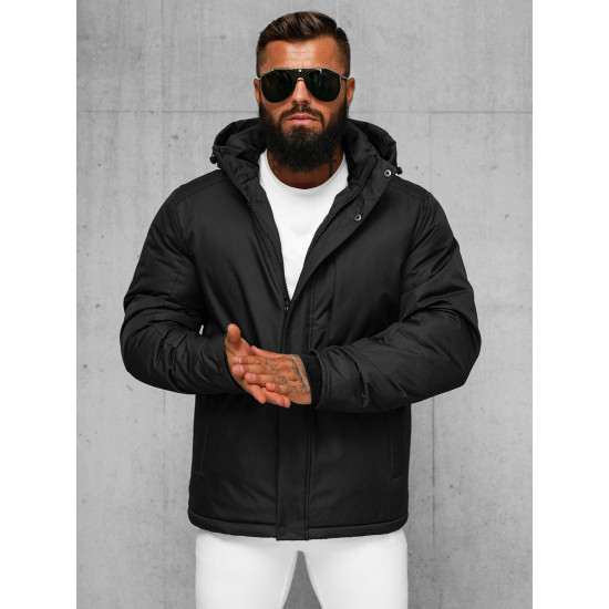 Juoda vyriška žieminė striukė Gamol JS/91M9906/392Z - Action Juoda vyriška žieminė striukė Gamol JS/91M9906/392Z